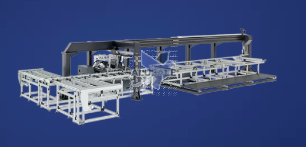 MOS6000 Solar Pannels Aluminum Frame Profiles Cutting Line 1