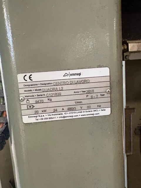 Emmegi Quadra L2 CNC Machining Center 3